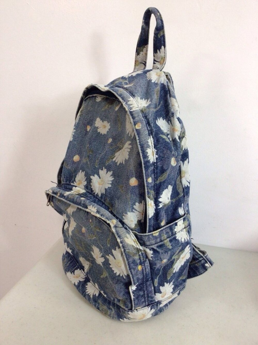 Y2K Festival Bag Daisy Denim BackPack Medium Bag Handbag Cute - Picture 2 of 9